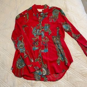 Red blouse Maeve by Anthropologie